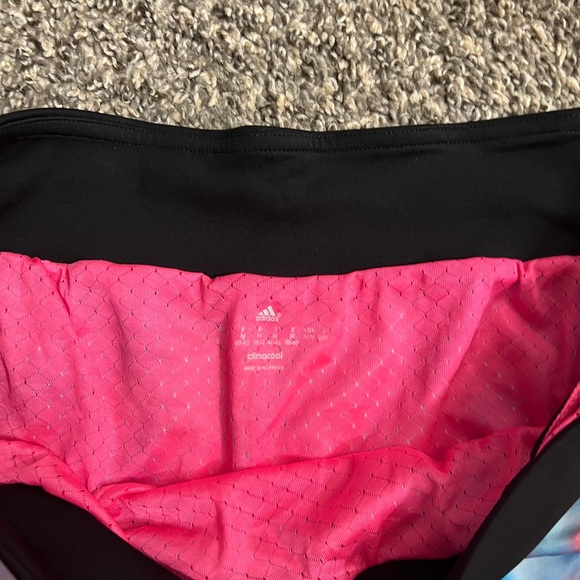 Adidas Women's Black and Multicolor Athletic Shorts - Picture 3 of 6